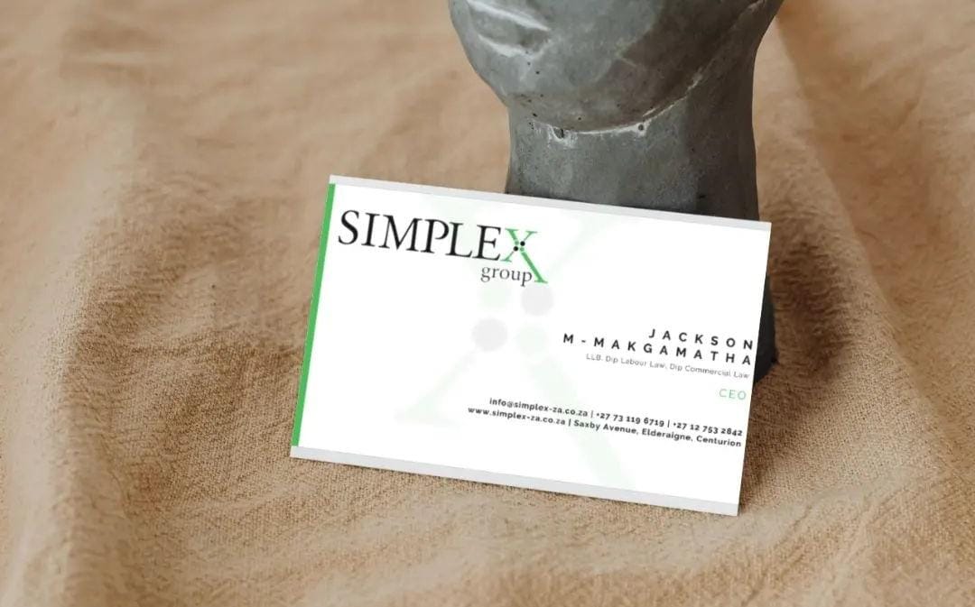 Simplex Business Card Mockup